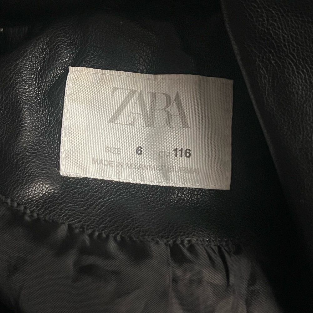 Zara Black Leather Outerwear - Picture 4 of 4